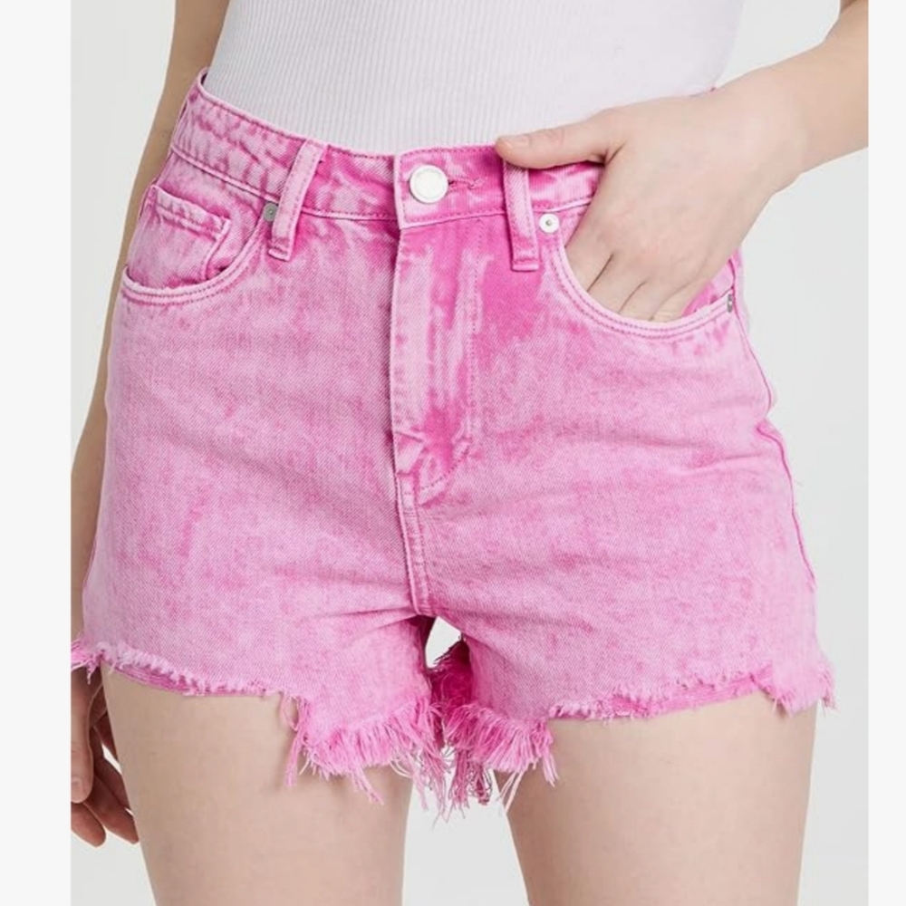 Blanknyc Size 29 Pink Shorts Denim Flamingo High Rise